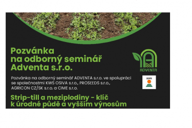 Pozvánka na seminář ADVENTA s.r.o.