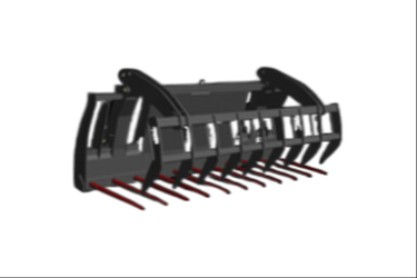 Drapáky na hnůj/slámu pro teleskopické manipulátory a kolové nakladače