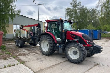 Lesní souprava Valtra A115 + vyvážečka BMF 10T2